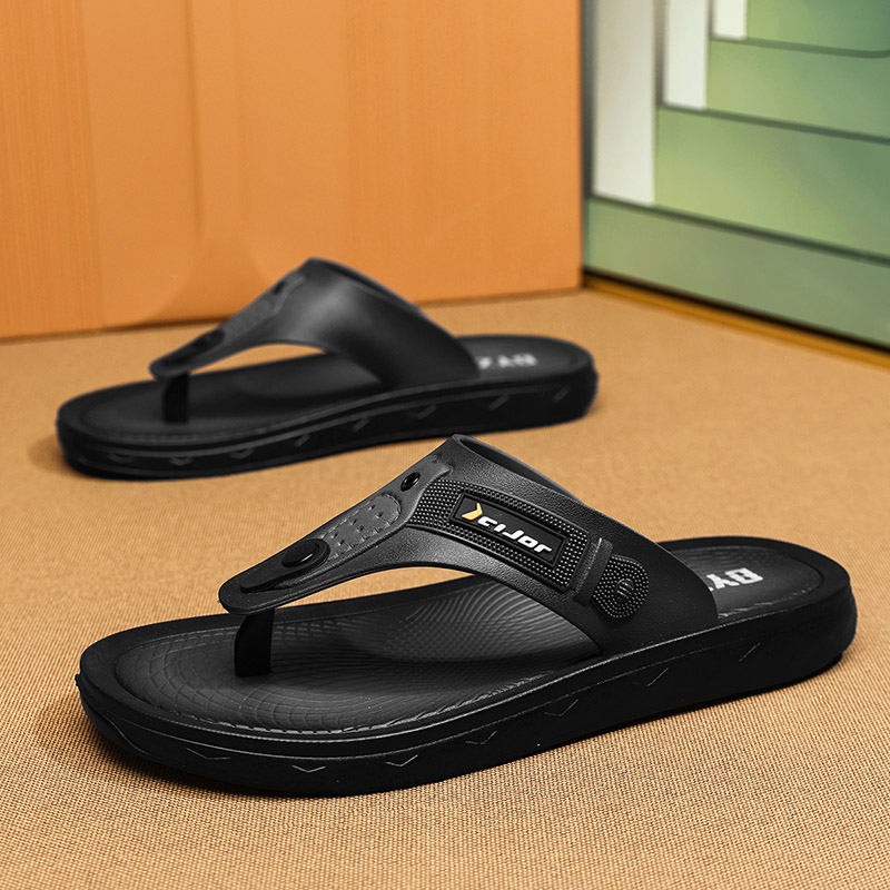Flip Flop Leather Men - Beach Slippers Casual Outdoor House Shoes