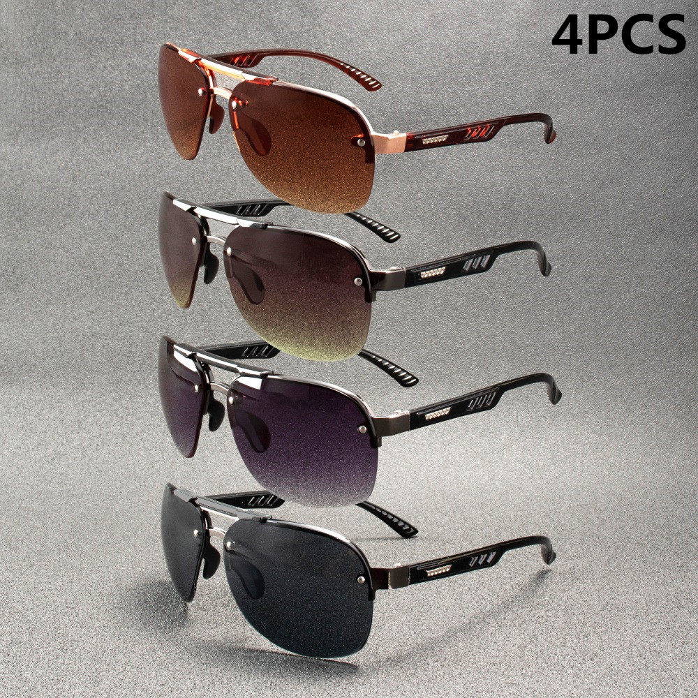 Sunglasses Aviator Polarized - 4PCS Vintage Sunglasses Women Men Brand