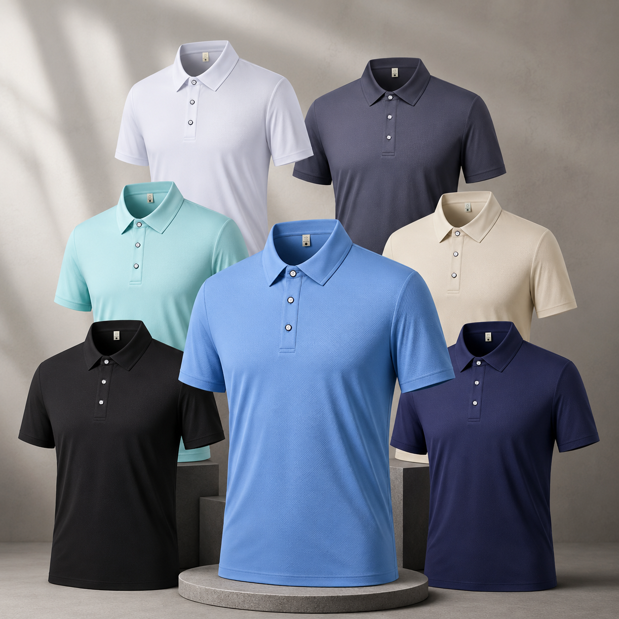 Polo Shirt Pique - 23 Colors Men Summer Polo Shirt