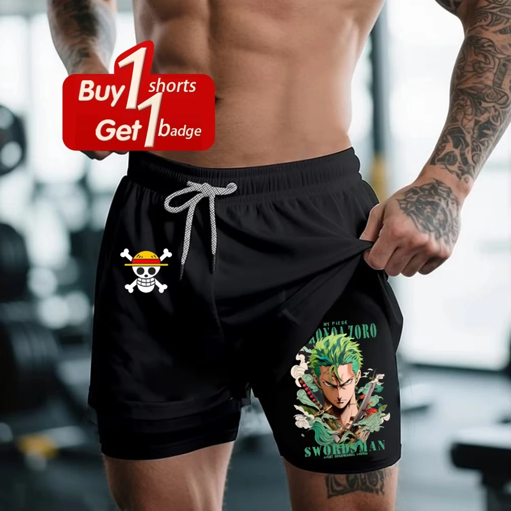Swim Trunk Quick Dry - One Piece Men's Shorts Anime Zoro