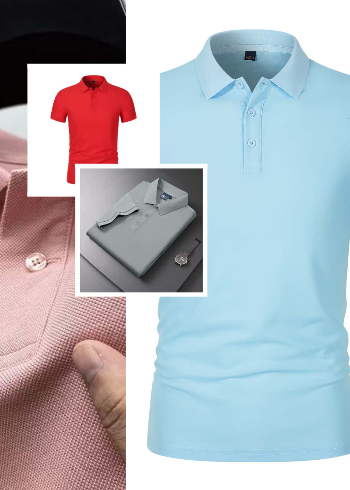 Polo Shirt Pique - 2025 New Men's Fashion Solid Short
