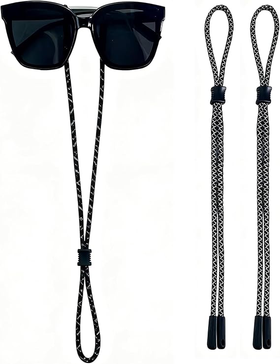 Sunglass Retainer Cord - 2 PCS Glasses Strap, Reflective Eyeglass