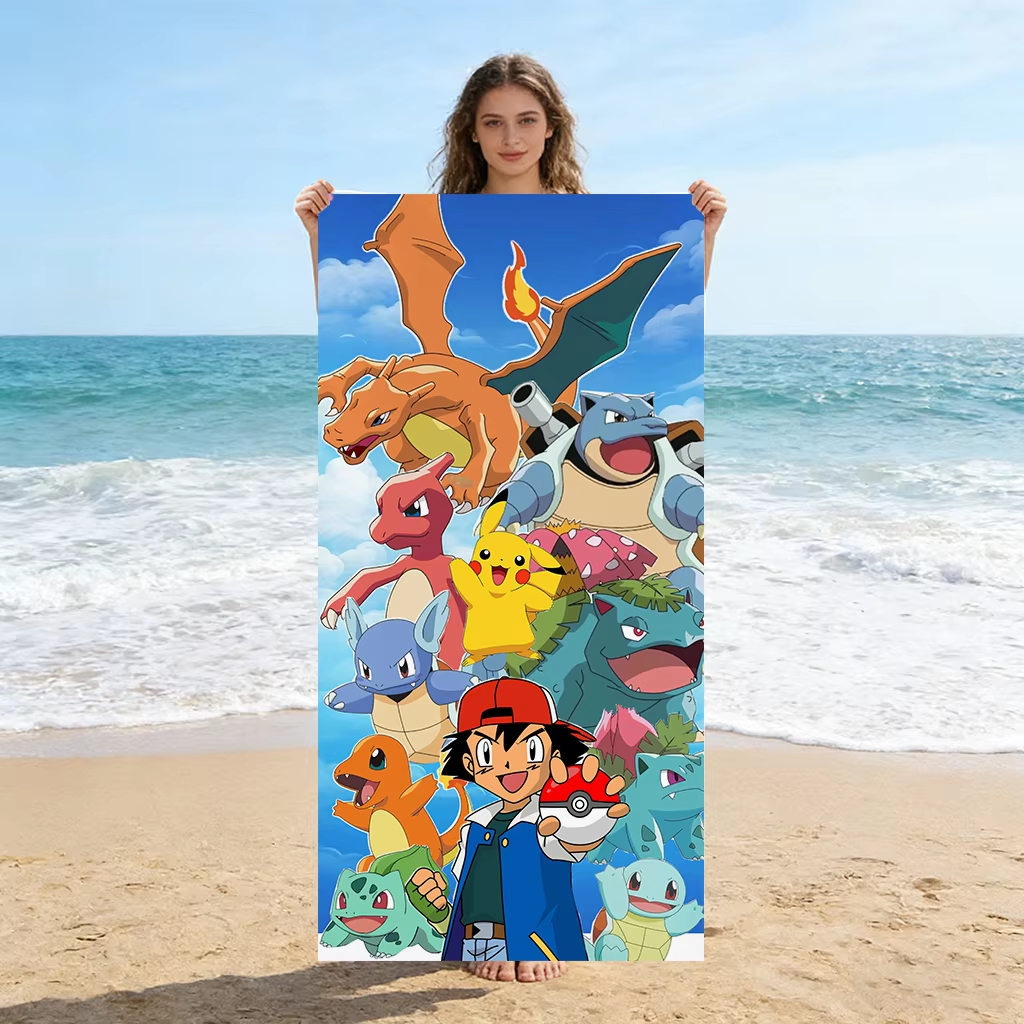 1pc Extra Large Pokemon Microf - Beach Towel Large incelemesi ve fiyatı