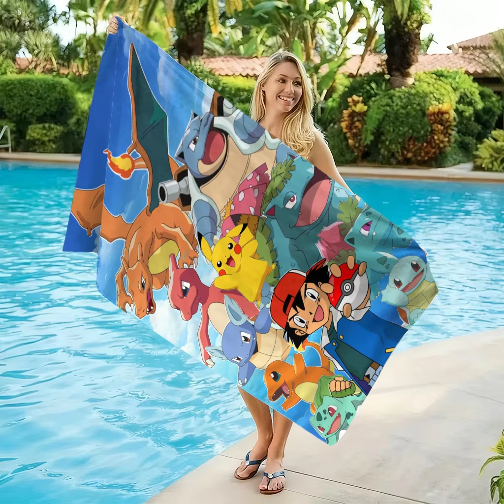 1pc Extra Large Pokemon Microf - Beach Towel Large incelemesi ve fiyatı