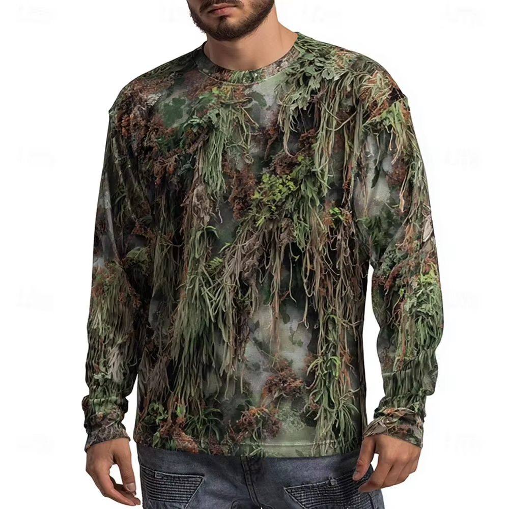 Men's Camo Animal Print Long S - Tee Graphic Print incelemesi ve fiyatı