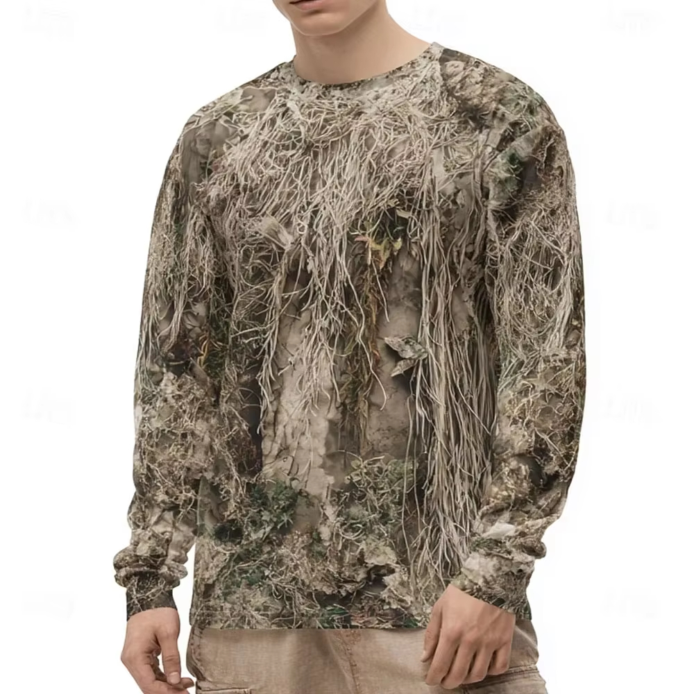Men's Camo Animal Print Long S - Tee Graphic Print incelemesi ve fiyatı