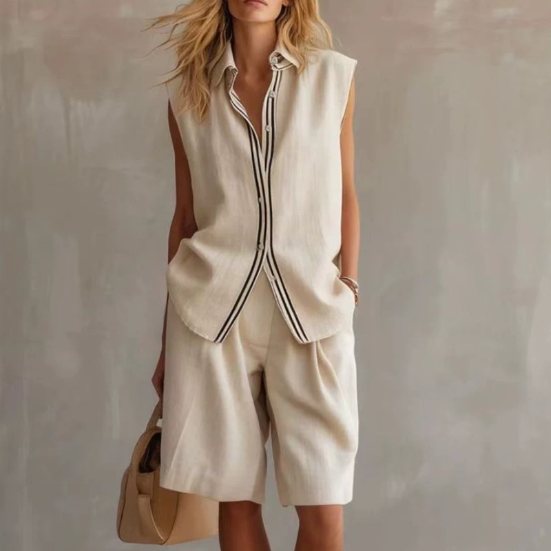 Summer Fashion Solid Linen Ble - Linen Shirt Breathable incelemesi ve fiyatı