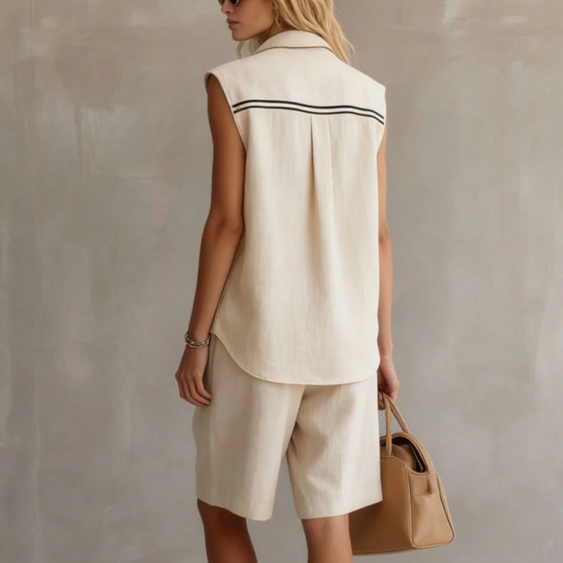 Summer Fashion Solid Linen Ble - Linen Shirt Breathable incelemesi ve fiyatı