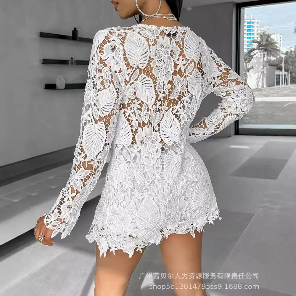 Women Sexy Short Sets Hollow O - Linen Shirt Breathable incelemesi ve fiyatı