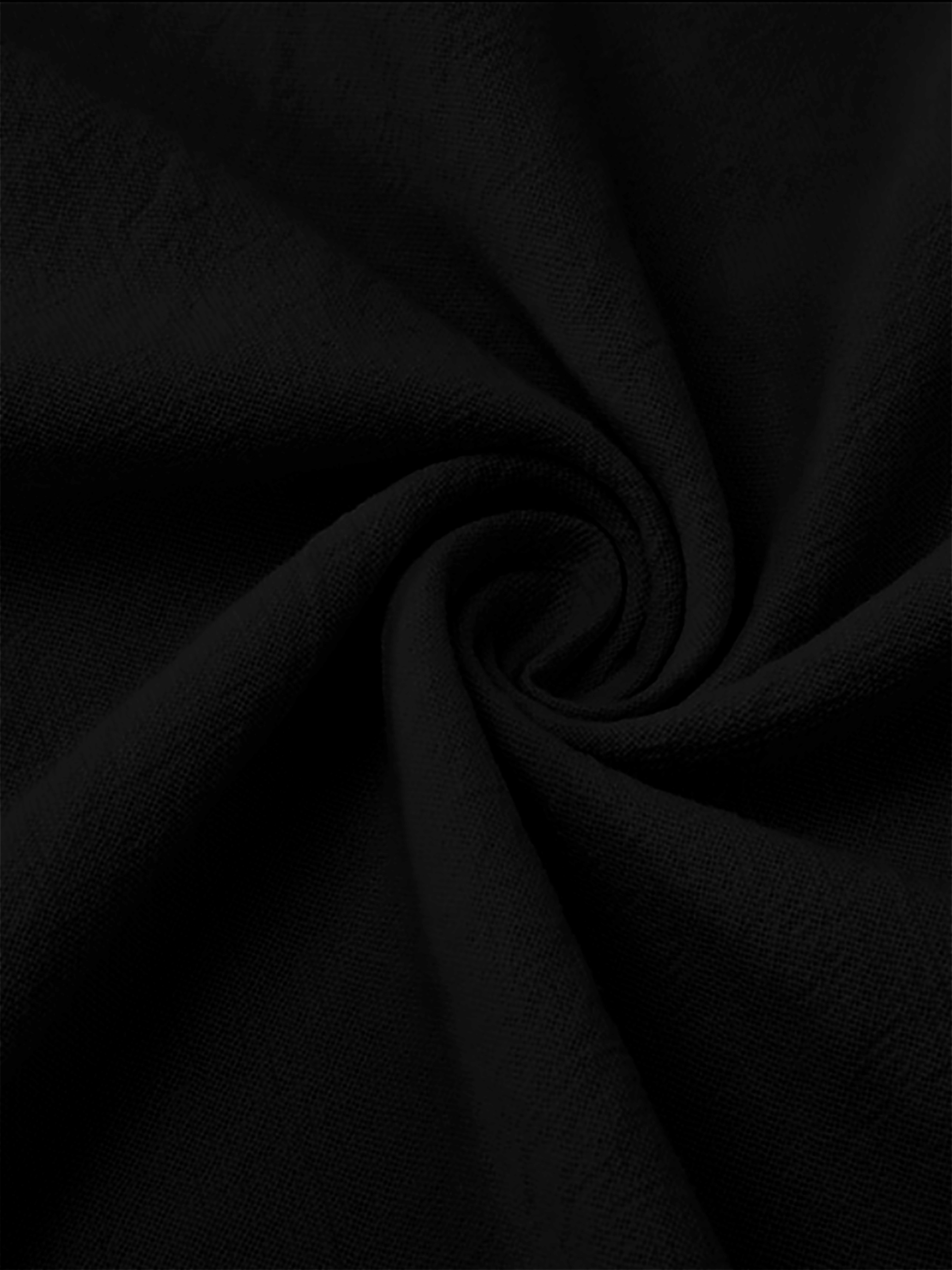 Elegant Black Henley Short-Sle - Linen Shirt Breathable incelemesi ve fiyatı