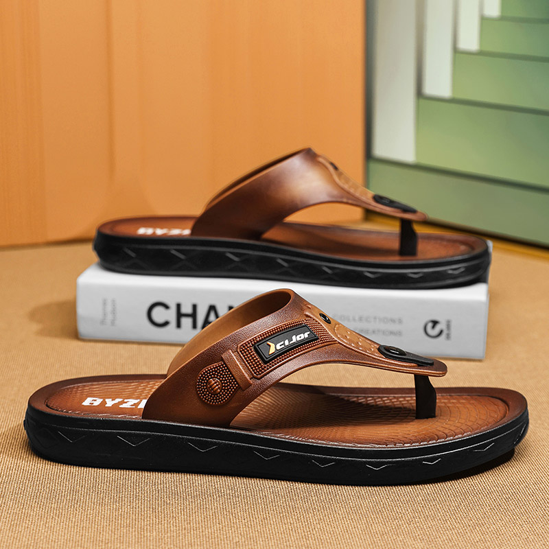 Beach Slippers Casual Outdoor  - Flip Flop Leather Men incelemesi ve fiyatı