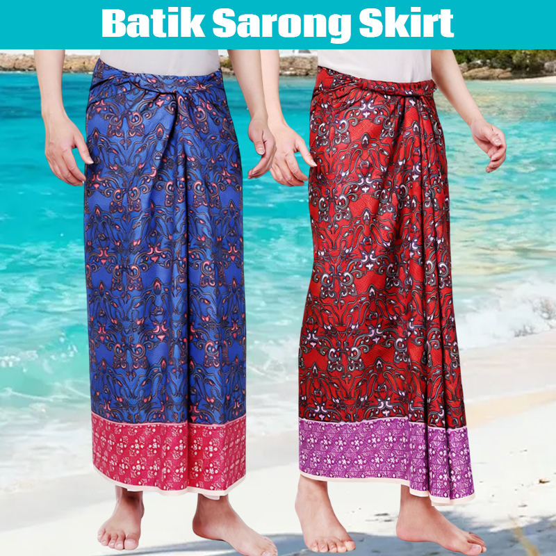 Batik Print Beach Sarong Wrap  - Sarong Men Wrap incelemesi ve fiyatı