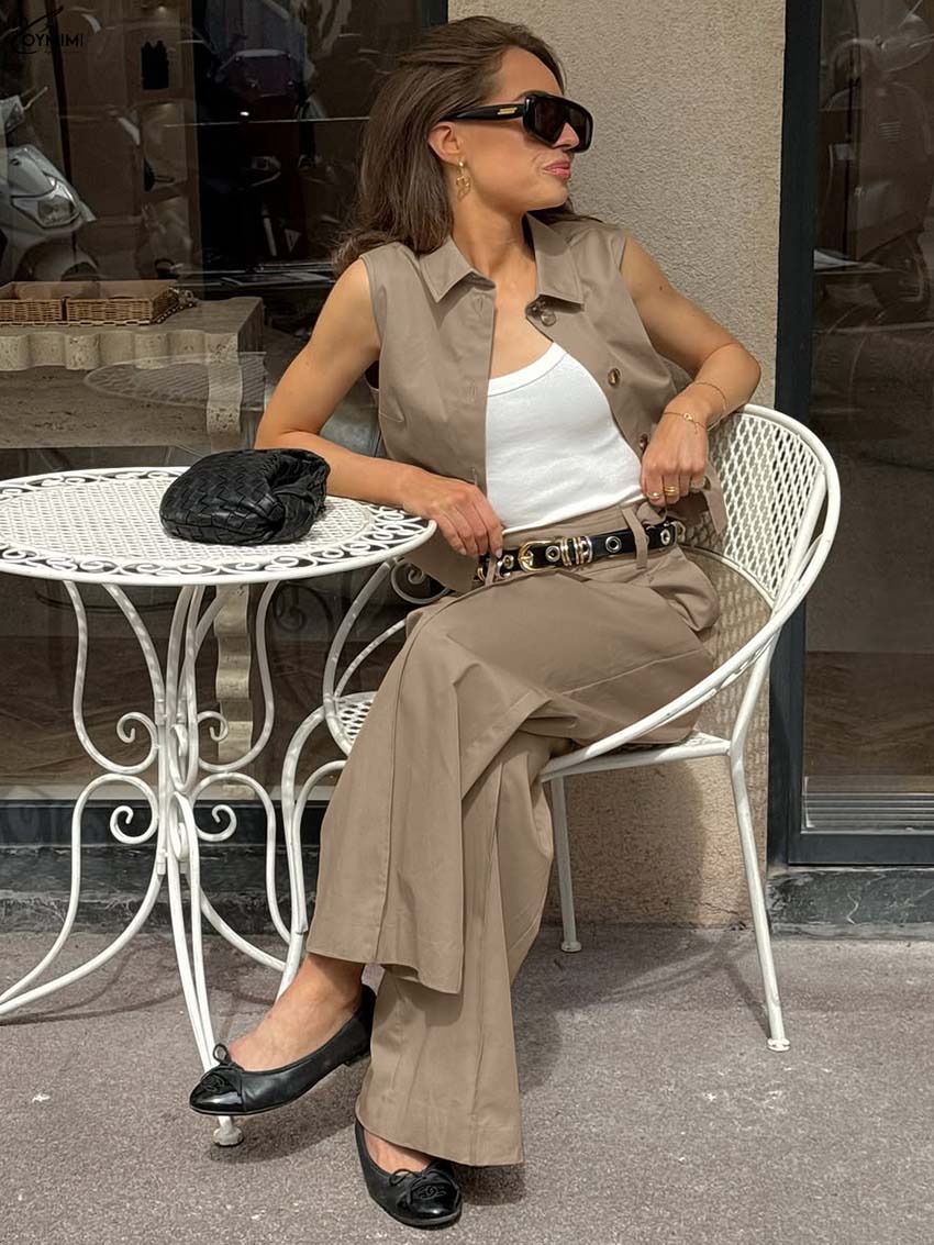 Oymimi Fashion Brown Cotton Wo - Shirt Camp Collar incelemesi ve fiyatı