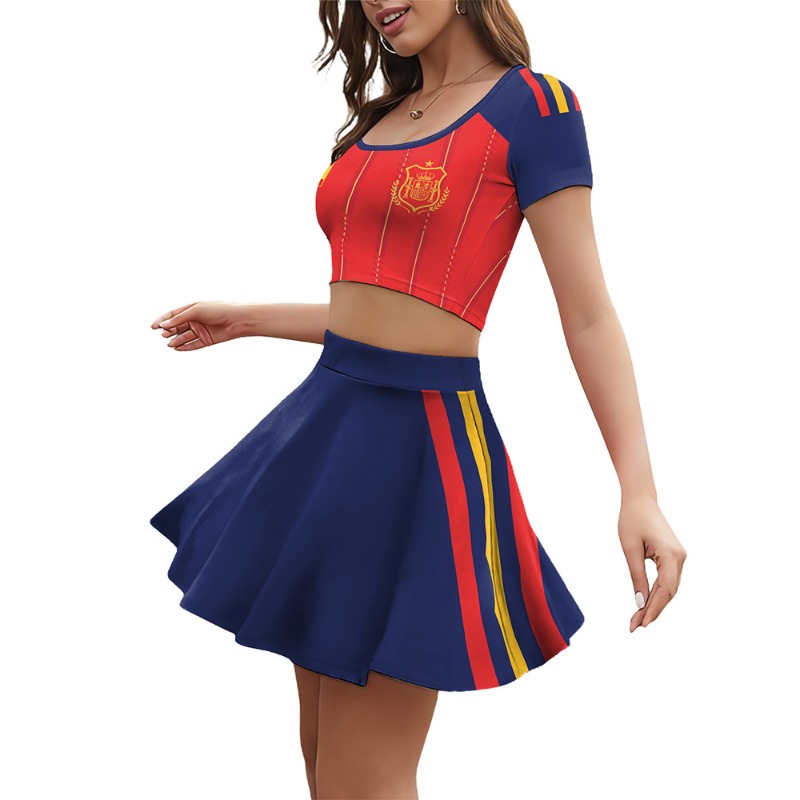 Adult Women's Spanish Football - Shirt Camp Collar incelemesi ve fiyatı