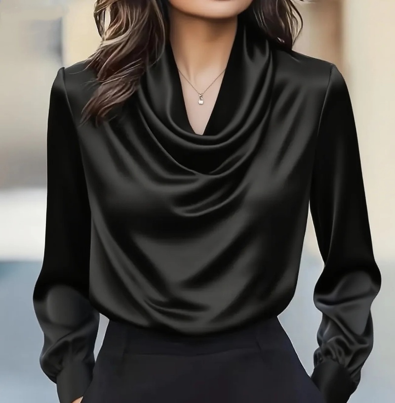 Autumn fashion elegant tempera - Shirt Camp Collar incelemesi ve fiyatı
