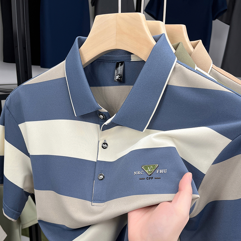 Luxury brand short sleeved men - Polo Shirt Pique incelemesi ve fiyatı