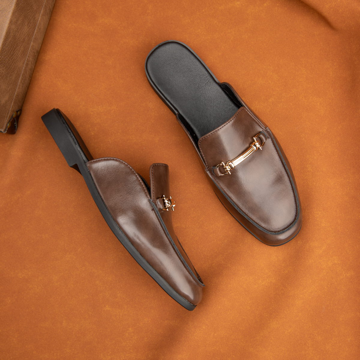 Fashion Men's Slip-on Half Sli - Flip Flop Leather Men incelemesi ve fiyatı