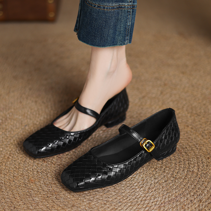 Woven Flat Bottom Mary Jane Wo - Casual Sandal Leather incelemesi ve fiyatı