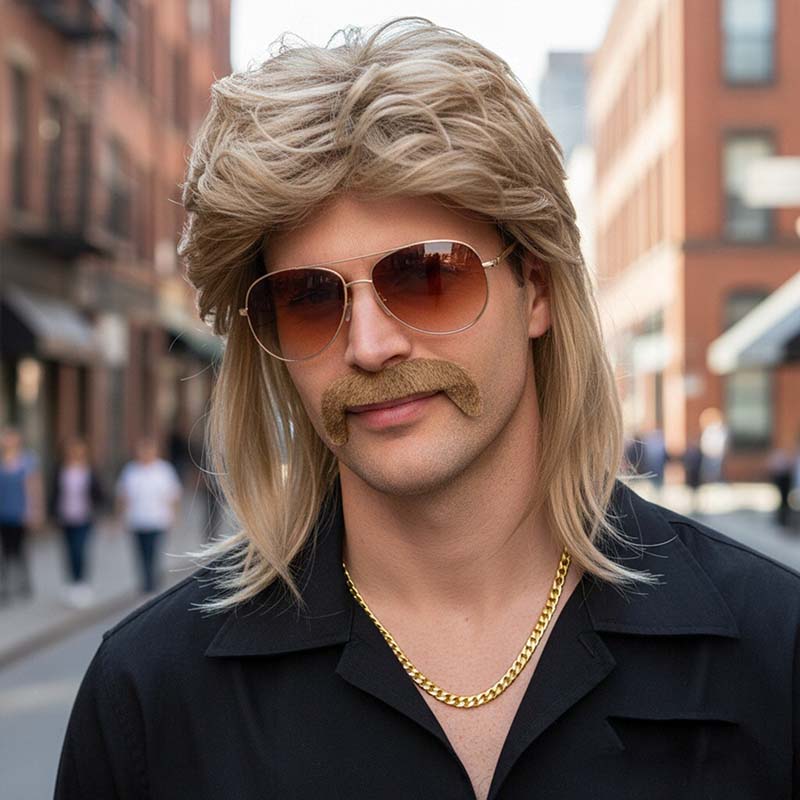 80s Disco Synthetic Wig Set Go - Sunglass Retainer Cord incelemesi ve fiyatı