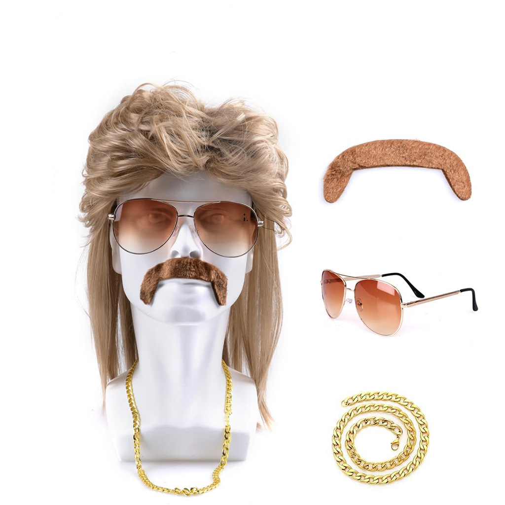 80s Disco Synthetic Wig Set Go - Sunglass Retainer Cord incelemesi ve fiyatı