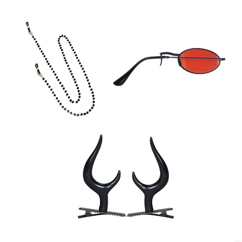 DXAE Devil Horns Hair Clips Mo - Sunglass Retainer Cord incelemesi ve fiyatı