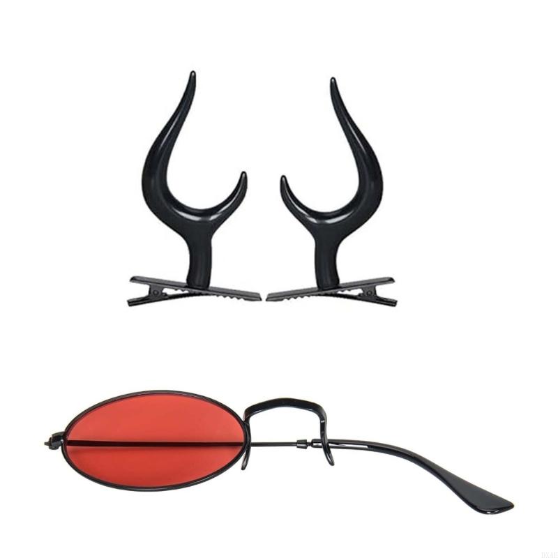 DXAE Devil Horns Hair Clips Mo - Sunglass Retainer Cord incelemesi ve fiyatı
