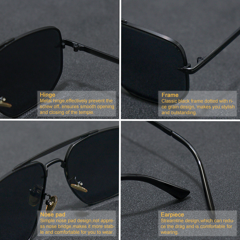 Hot Sale Sunglasses Men Square - Sunglasses Aviator Polarized incelemesi ve fiyatı