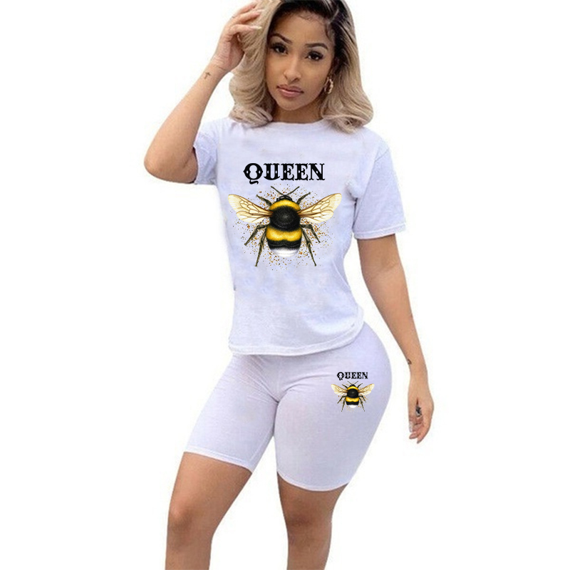 Women Two Piece Set Summer Sho - Tee Graphic Print incelemesi ve fiyatı