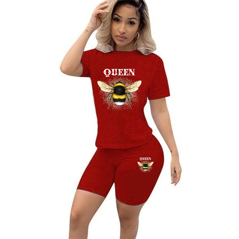 Women Two Piece Set Summer Sho - Tee Graphic Print incelemesi ve fiyatı