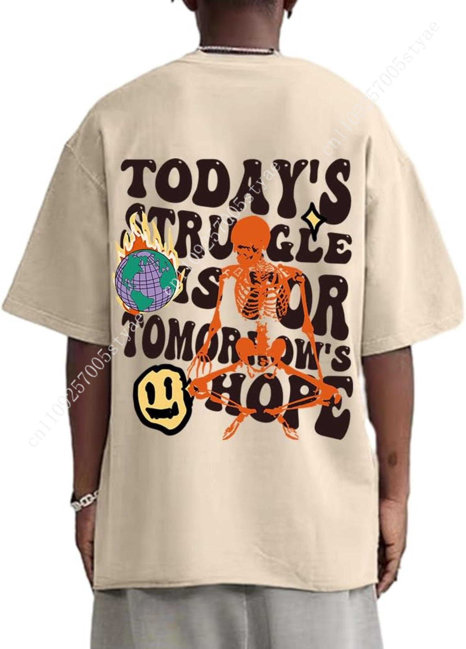 Weiyuqi Oversized Graphic Tshi - Tee Graphic Print incelemesi ve fiyatı