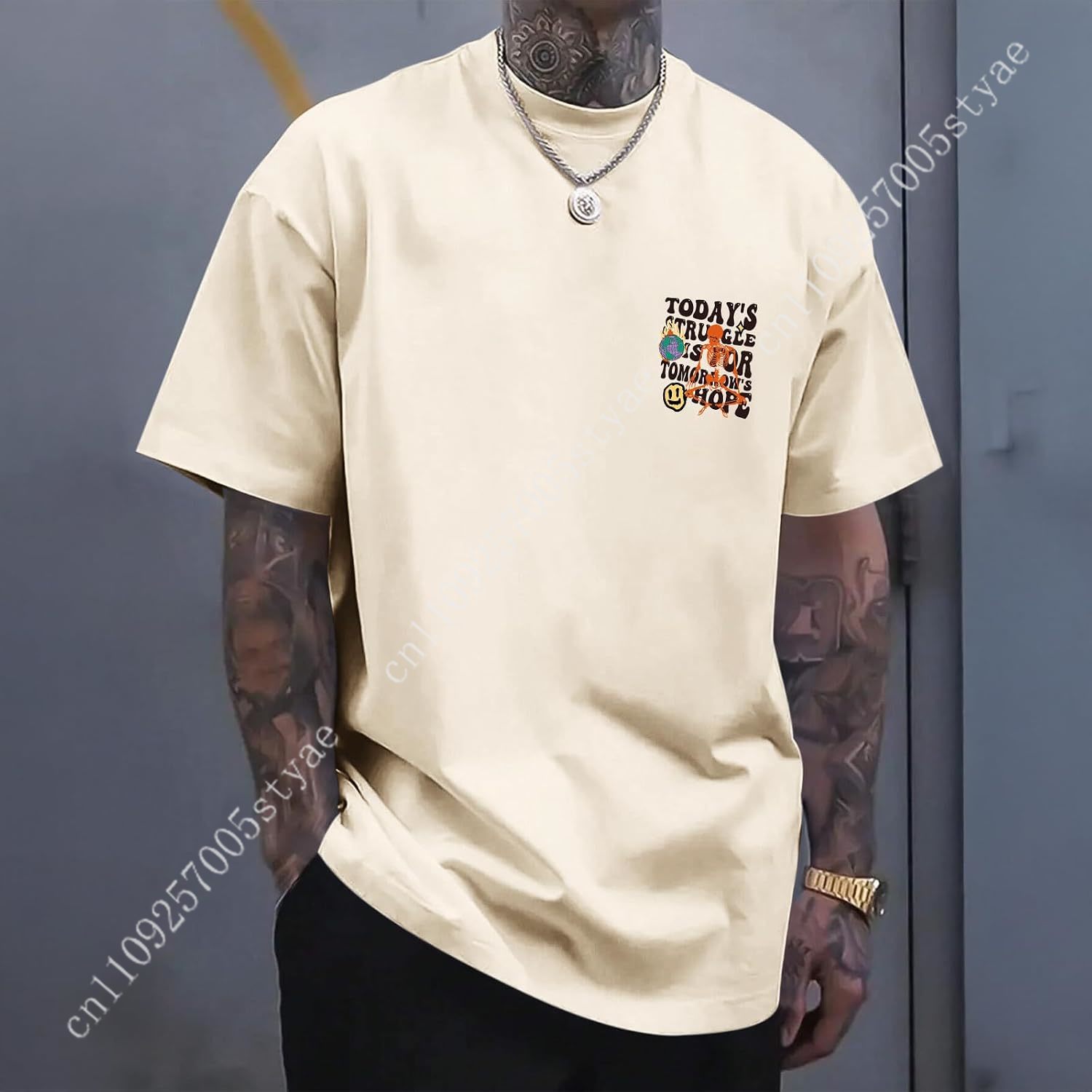 Weiyuqi Oversized Graphic Tshi - Tee Graphic Print incelemesi ve fiyatı
