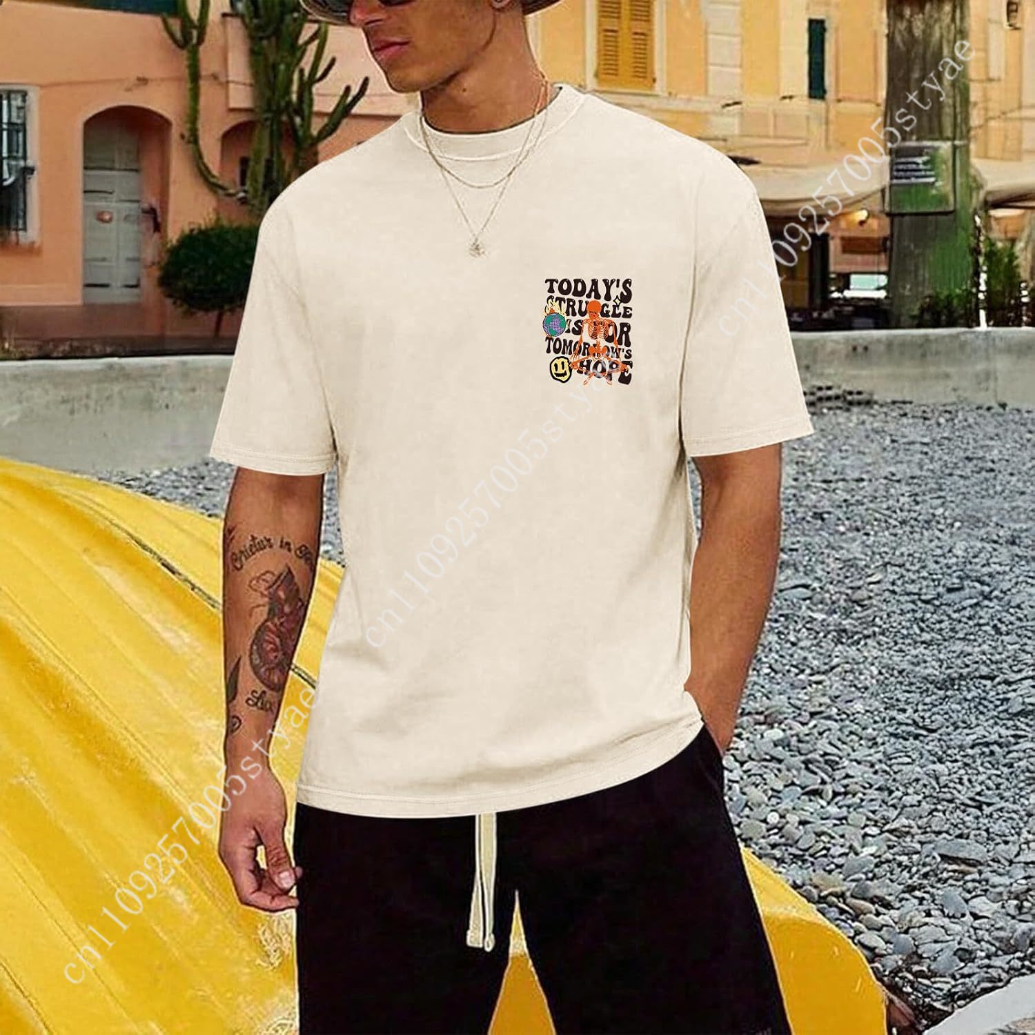 Weiyuqi Oversized Graphic Tshi - Tee Graphic Print incelemesi ve fiyatı