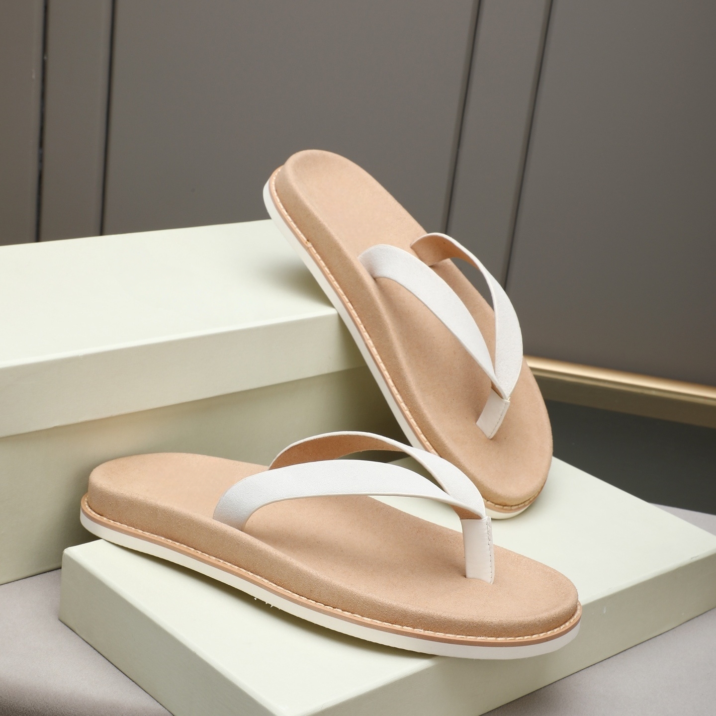 Luxury Brand Genuine Leather S - Flip Flop Leather Men incelemesi ve fiyatı