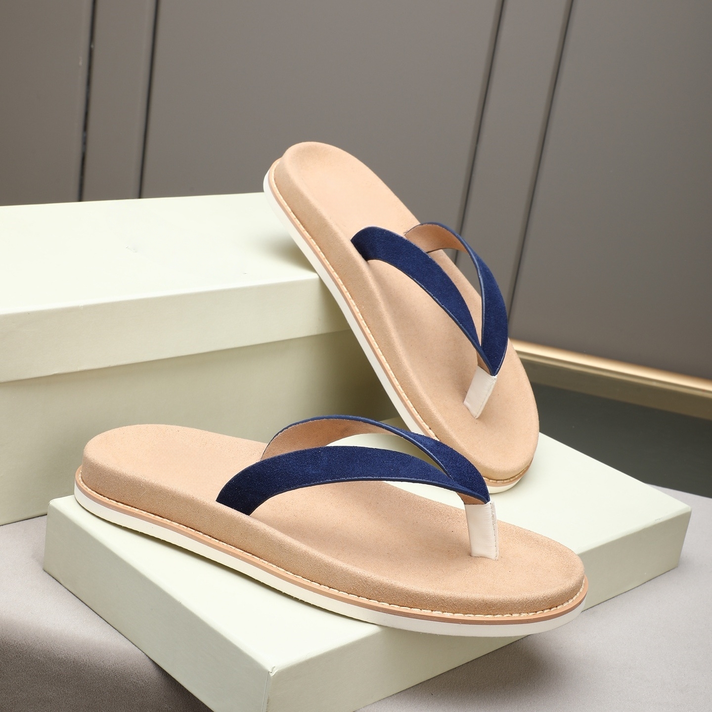 Luxury Brand Genuine Leather S - Flip Flop Leather Men incelemesi ve fiyatı