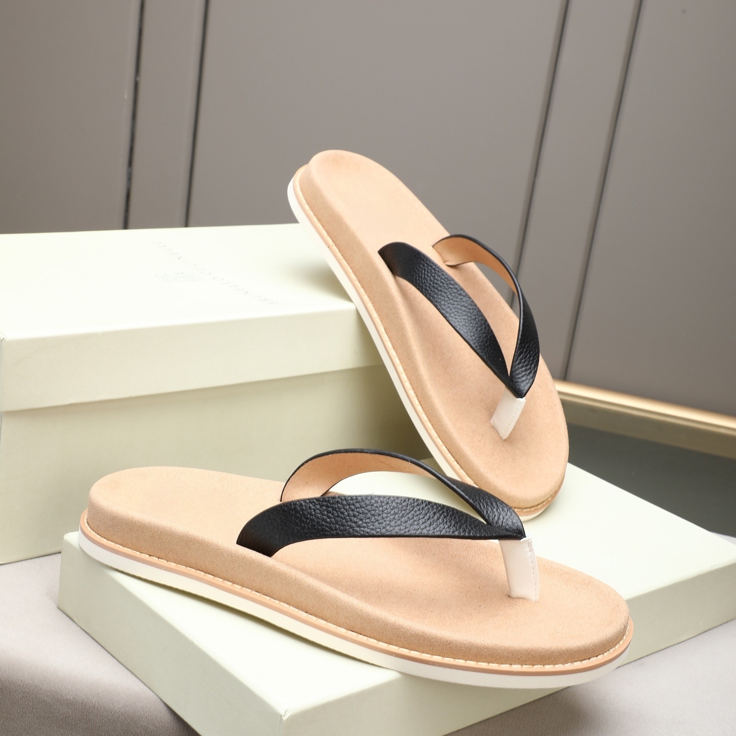 Luxury Brand Genuine Leather S - Flip Flop Leather Men incelemesi ve fiyatı