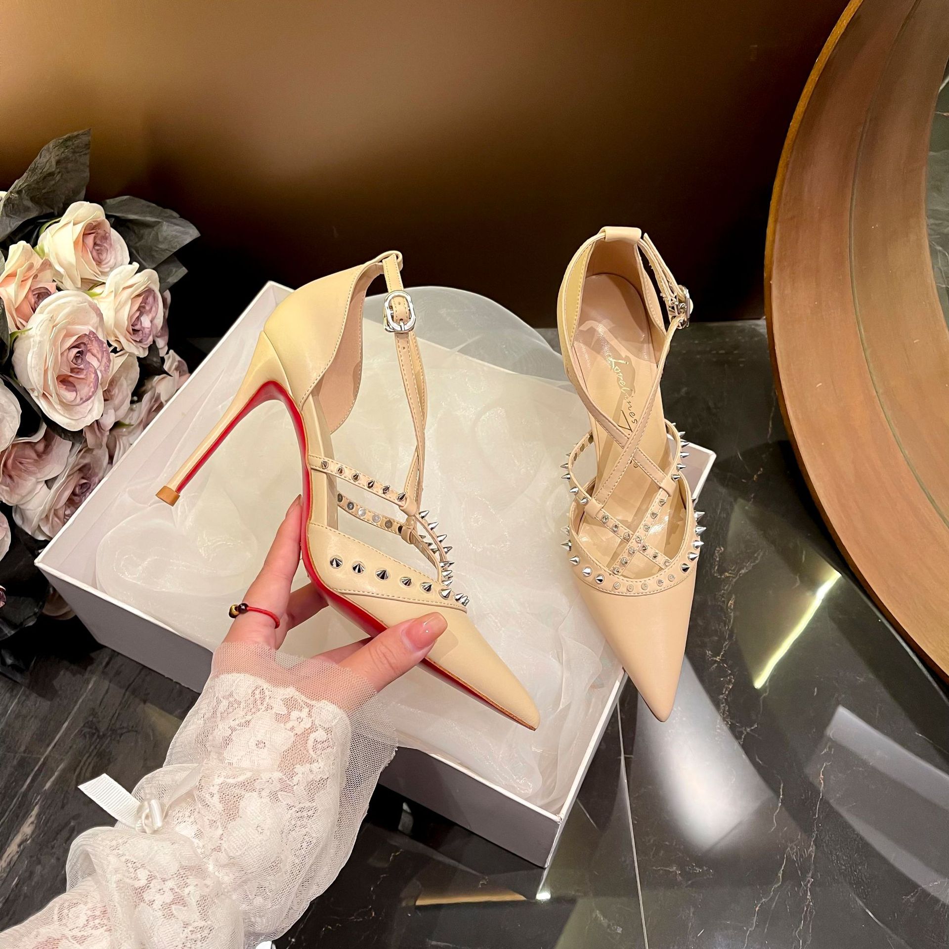 Retro Woman Shoes Sandals Stil - Casual Sandal Leather incelemesi ve fiyatı
