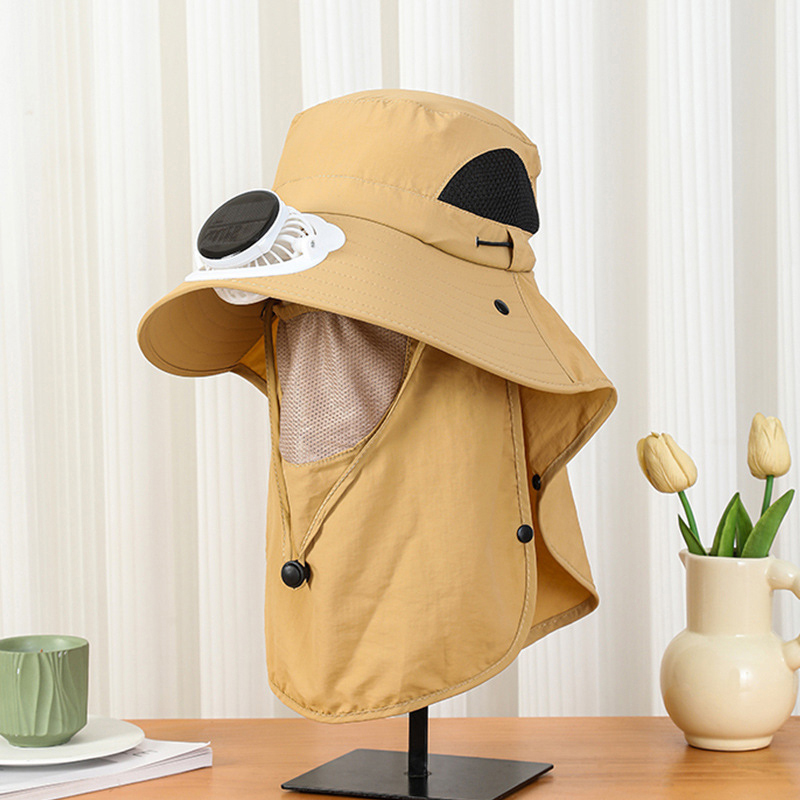 Men Wide Brim Solar Fan Hat wi - Bucket Hat Straw incelemesi ve fiyatı