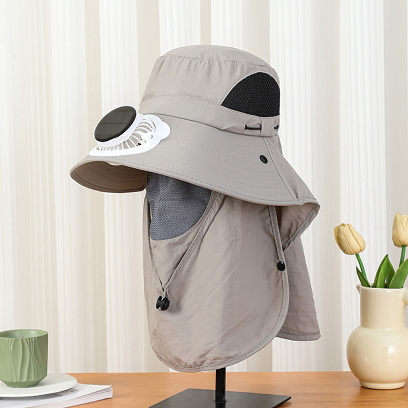 Men Wide Brim Solar Fan Hat wi - Bucket Hat Straw incelemesi ve fiyatı