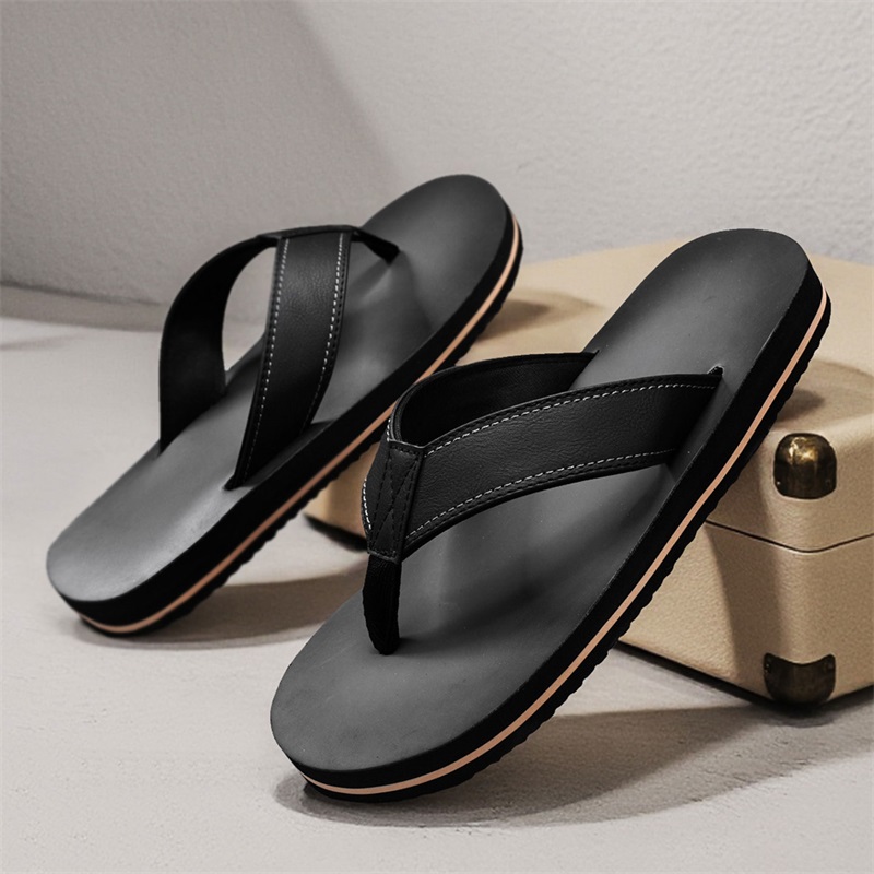 Men's Vintage Washed Faux Leat - Flip Flop Leather Men incelemesi ve fiyatı