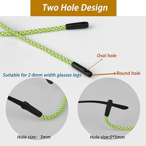 2 PCS Glasses Strap, Reflectiv - Sunglass Retainer Cord incelemesi ve fiyatı