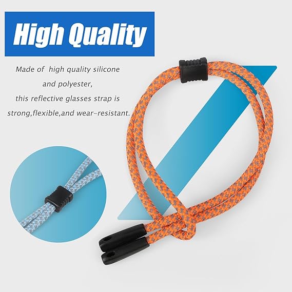 2 PCS Glasses Strap, Reflectiv - Sunglass Retainer Cord incelemesi ve fiyatı