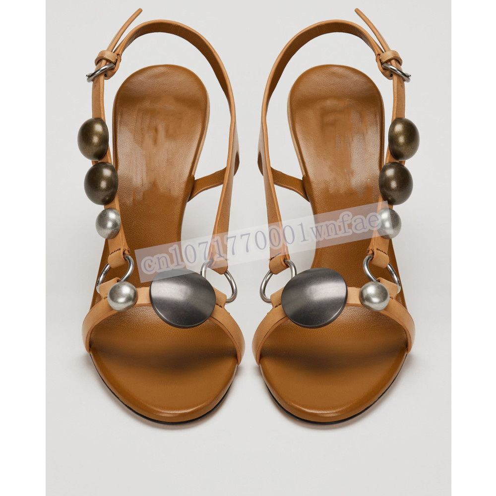 Women Brown Leather Slingback  - Casual Sandal Leather incelemesi ve fiyatı