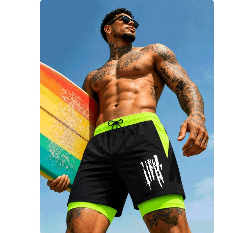 Men'S Two-In-One Double Layer  - Trunks Board Surf incelemesi ve fiyatı