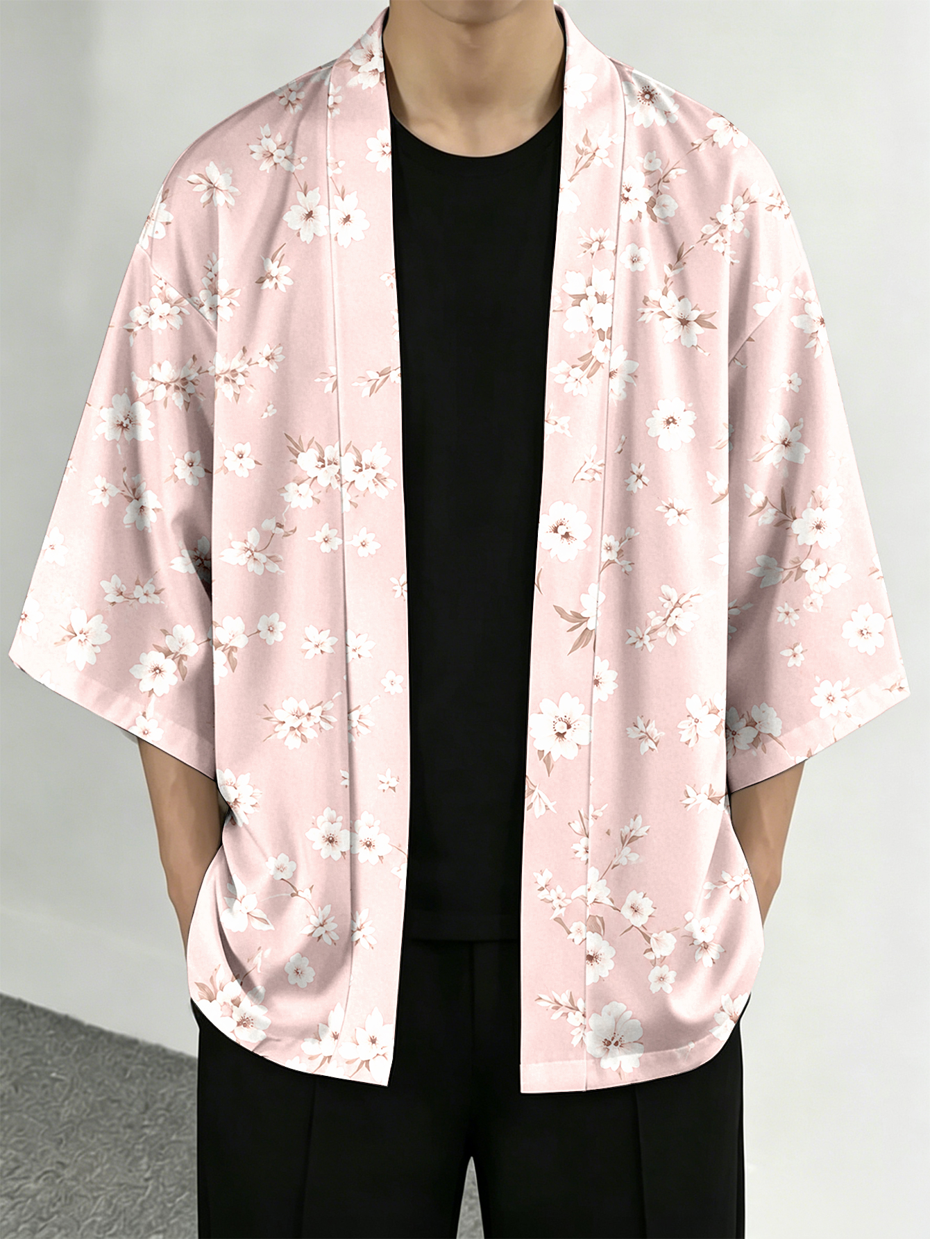 Men's casual top Floral Sakura - Resort Shirt Floral incelemesi ve fiyatı