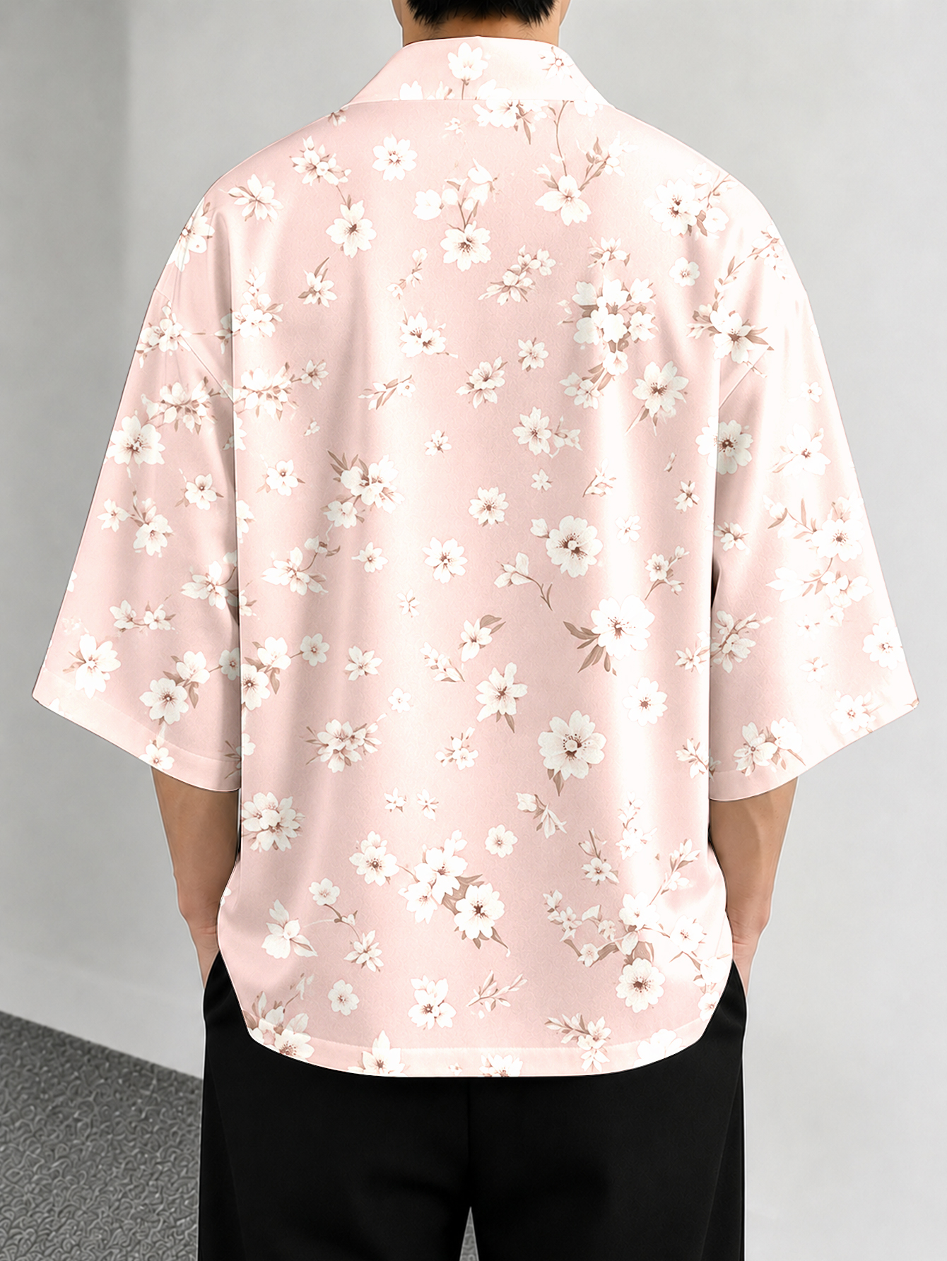 Men's casual top Floral Sakura - Resort Shirt Floral incelemesi ve fiyatı