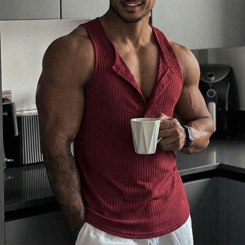 Sporty Tank Top Solid Color Cr - Tank Top Muscle incelemesi ve fiyatı