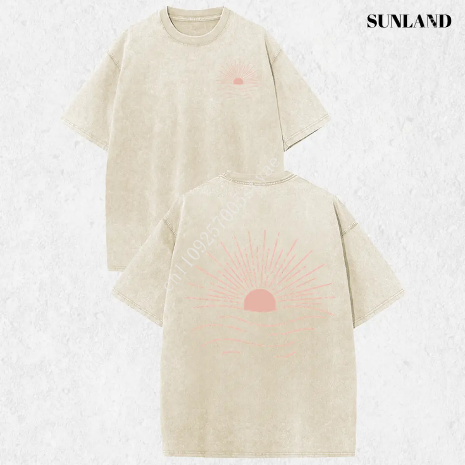 Sunland Vintage Minimalist Sun - Tee Graphic Print incelemesi ve fiyatı
