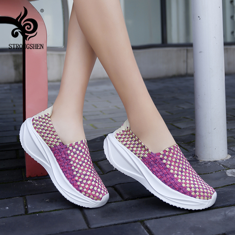 Women Woven Shoes Loafers Plat - Espadrille Slip On incelemesi ve fiyatı