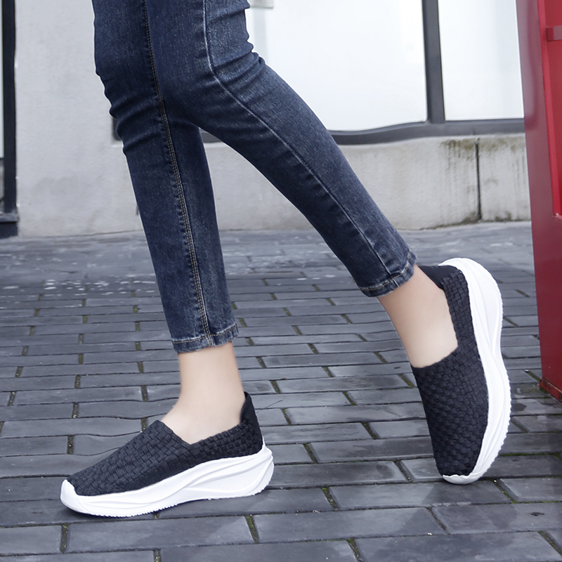 Women Woven Shoes Loafers Plat - Espadrille Slip On incelemesi ve fiyatı