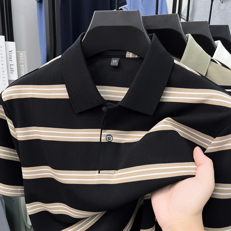 Fashion striped color blocked  - Polo Shirt Pique incelemesi ve fiyatı